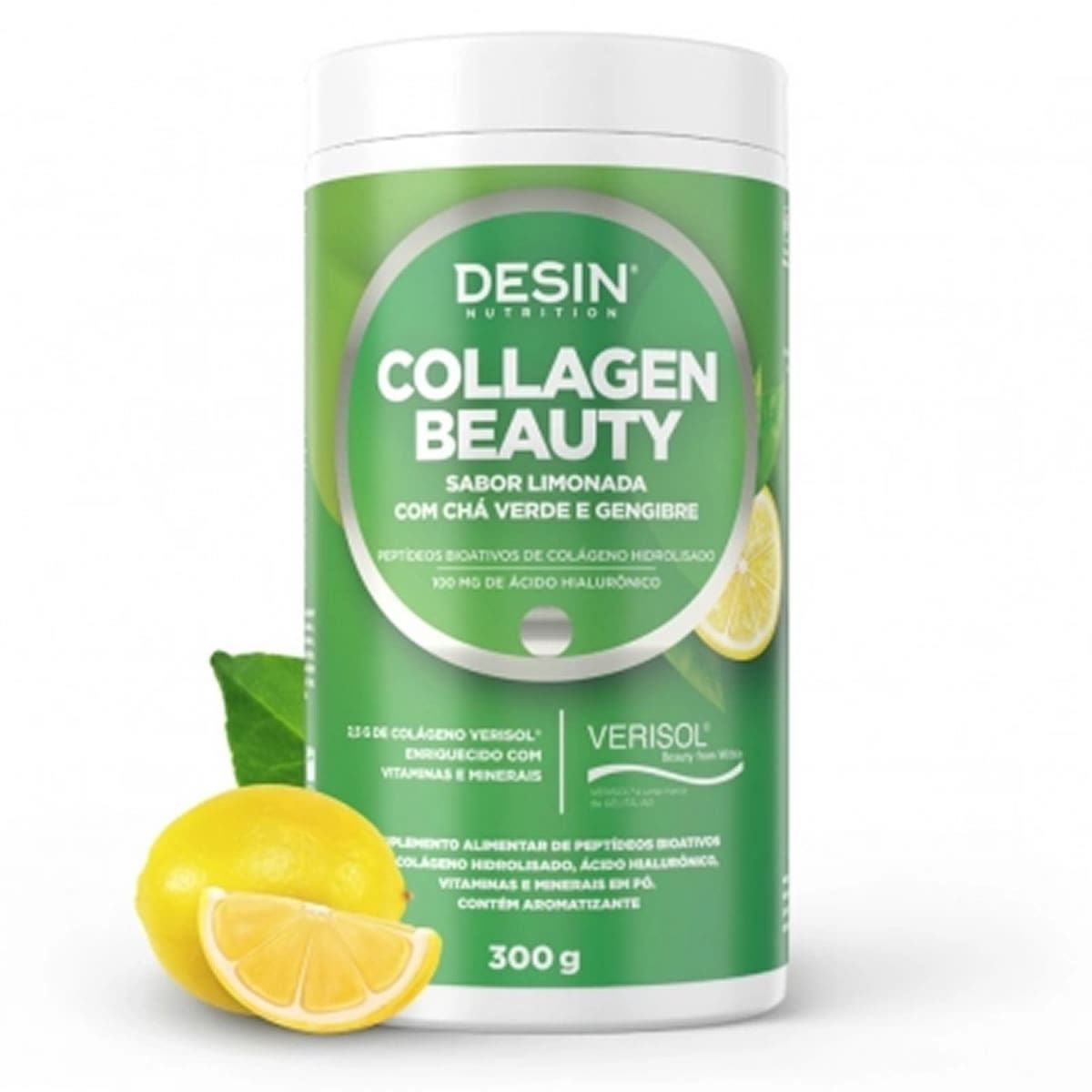 Collagen Beauty - 300g Limonada com Ch� Verde e Gengibre - Desinch�