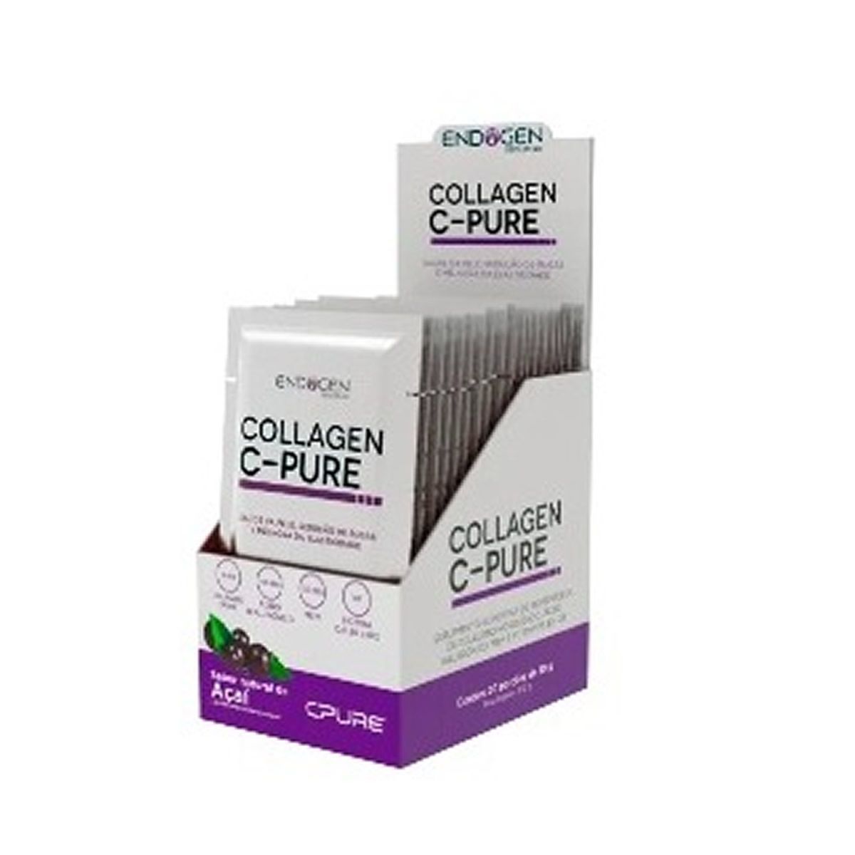 Collagen C-Pure - 20 Sach�s de 10g A�a� - Endogen