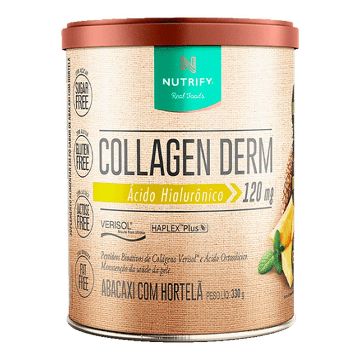 Collagen Derm Hialur�nico - 330g Abacaxi com Hortel� - Nutrify