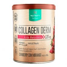 Collagen Derm Hialur�nico - 330g Cranberry com Morango - Nutrify