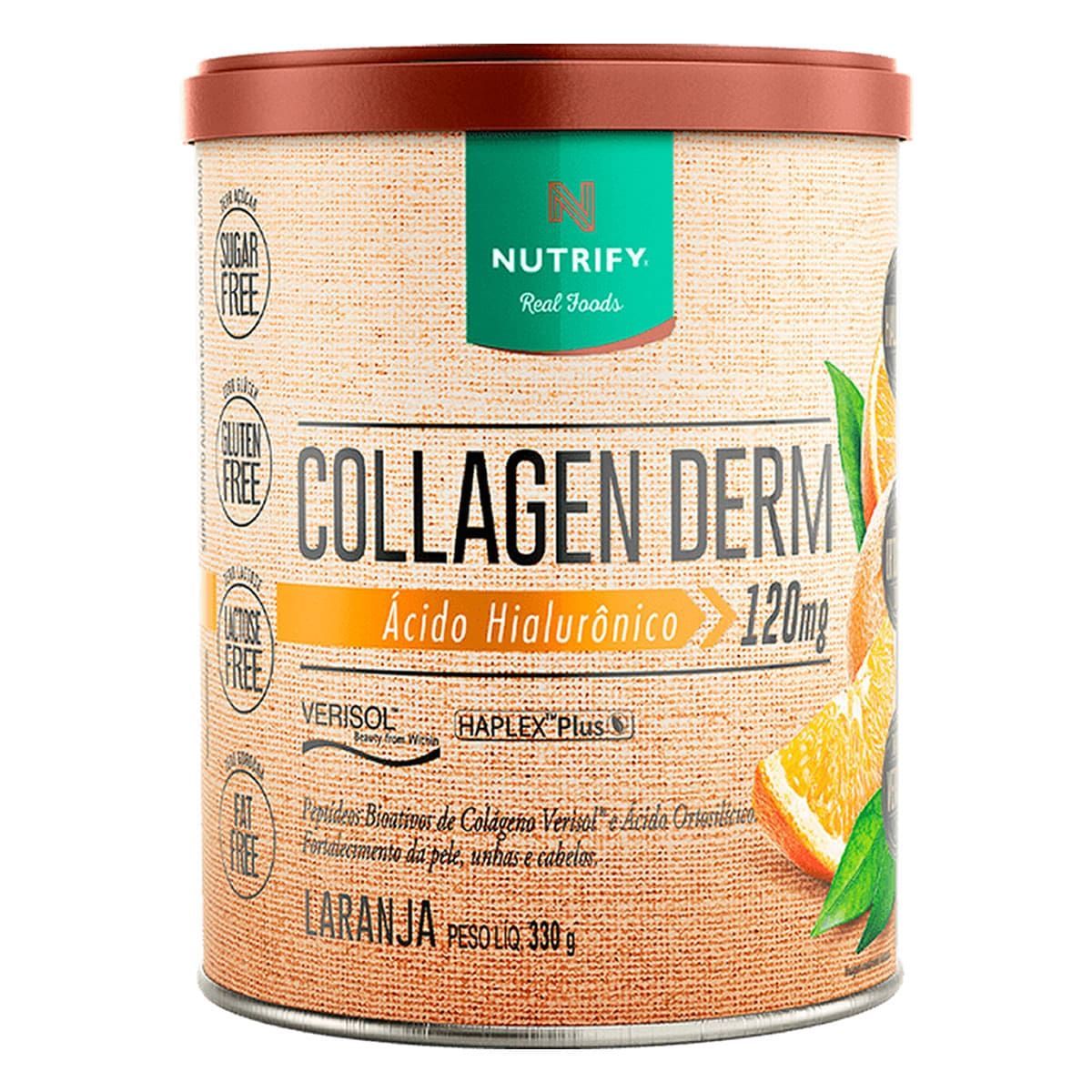 Collagen Derm Hialur�nico - 330g Laranja - Nutrify