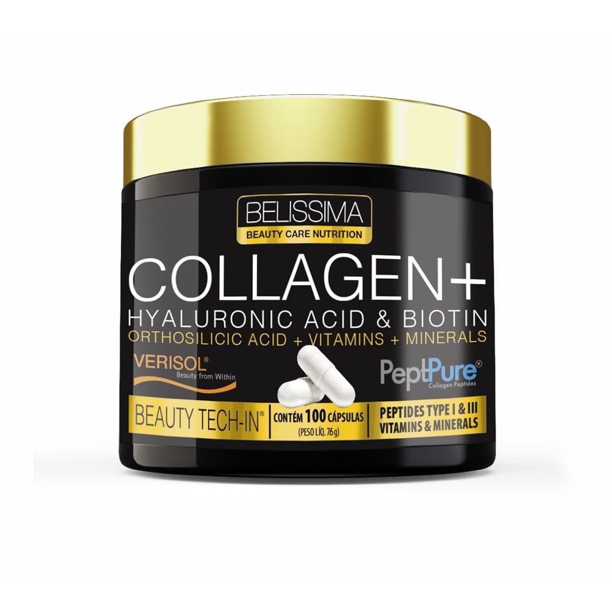 Collagen Plus - 100 C�psulas - Bel�ssima