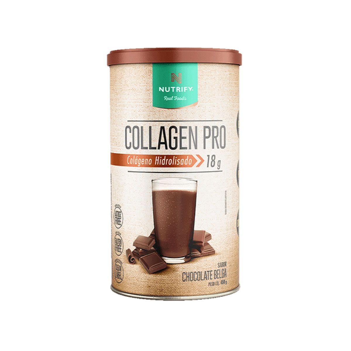Collagen Pro - 450g Chocolate Belga - Nutrify*** Data Venc. 30/03/2026 A.E.