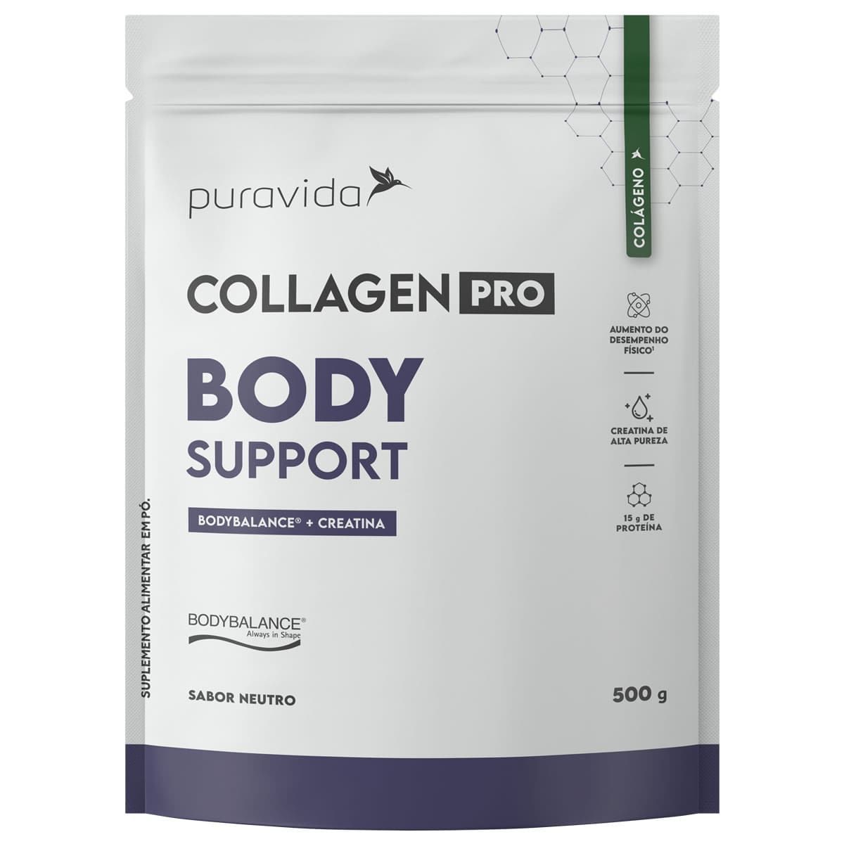 Collagen Pro Body Support - 500g Neutro - Puravida