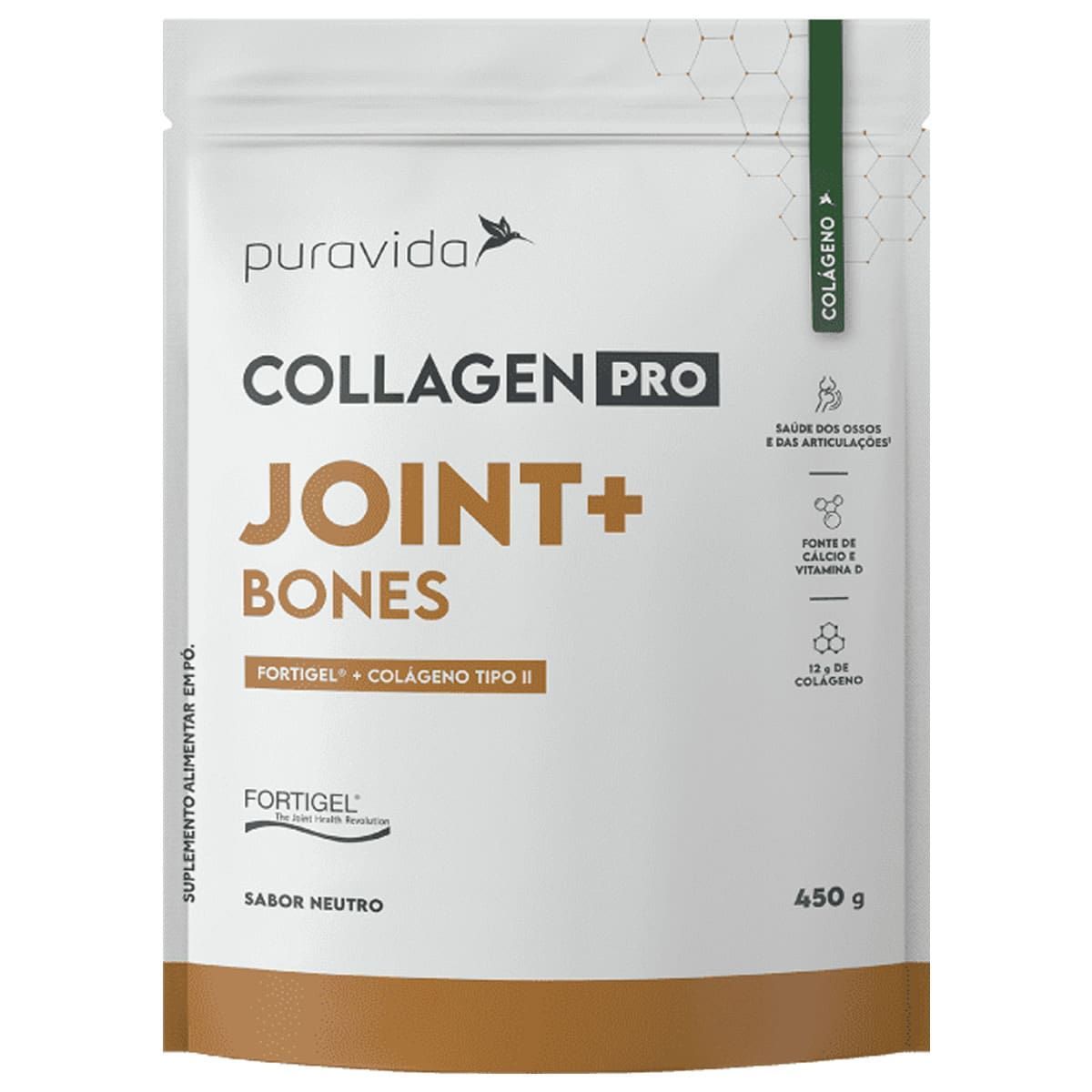 Collagen Pro Joint + Bones - 450g Neutro - Puravida