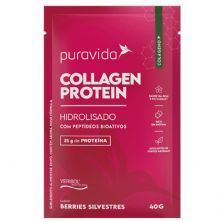 Collagen Protein - 10 Sach�s 40g Berries Silvestres - Puravida