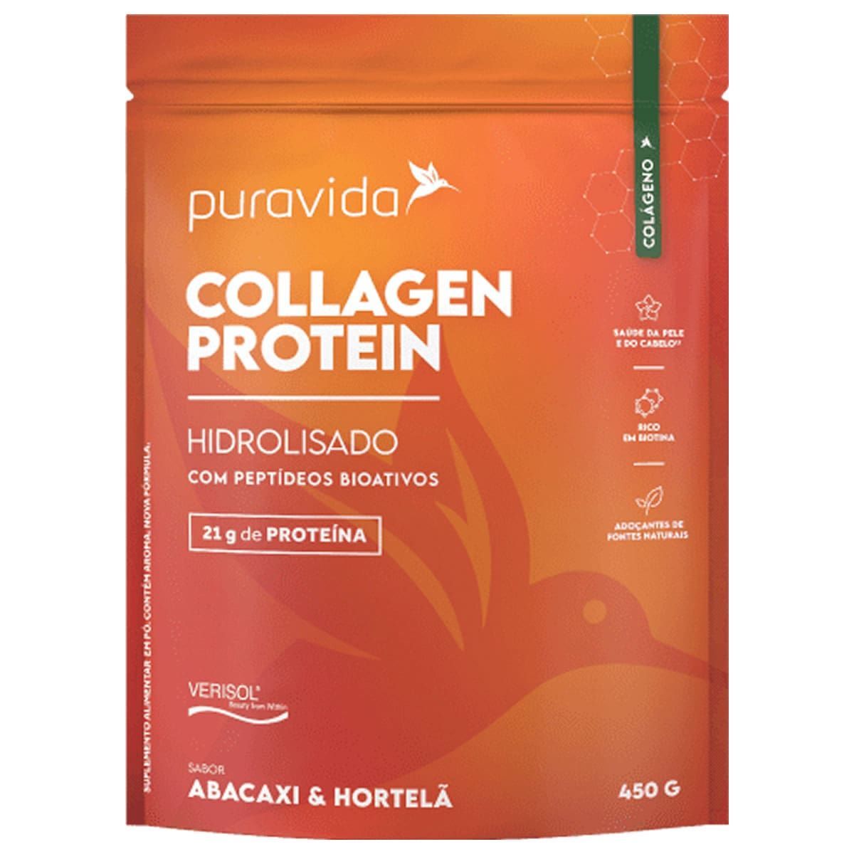 Collagen Protein - 450g Abacaxi com Hortel� - Puravida