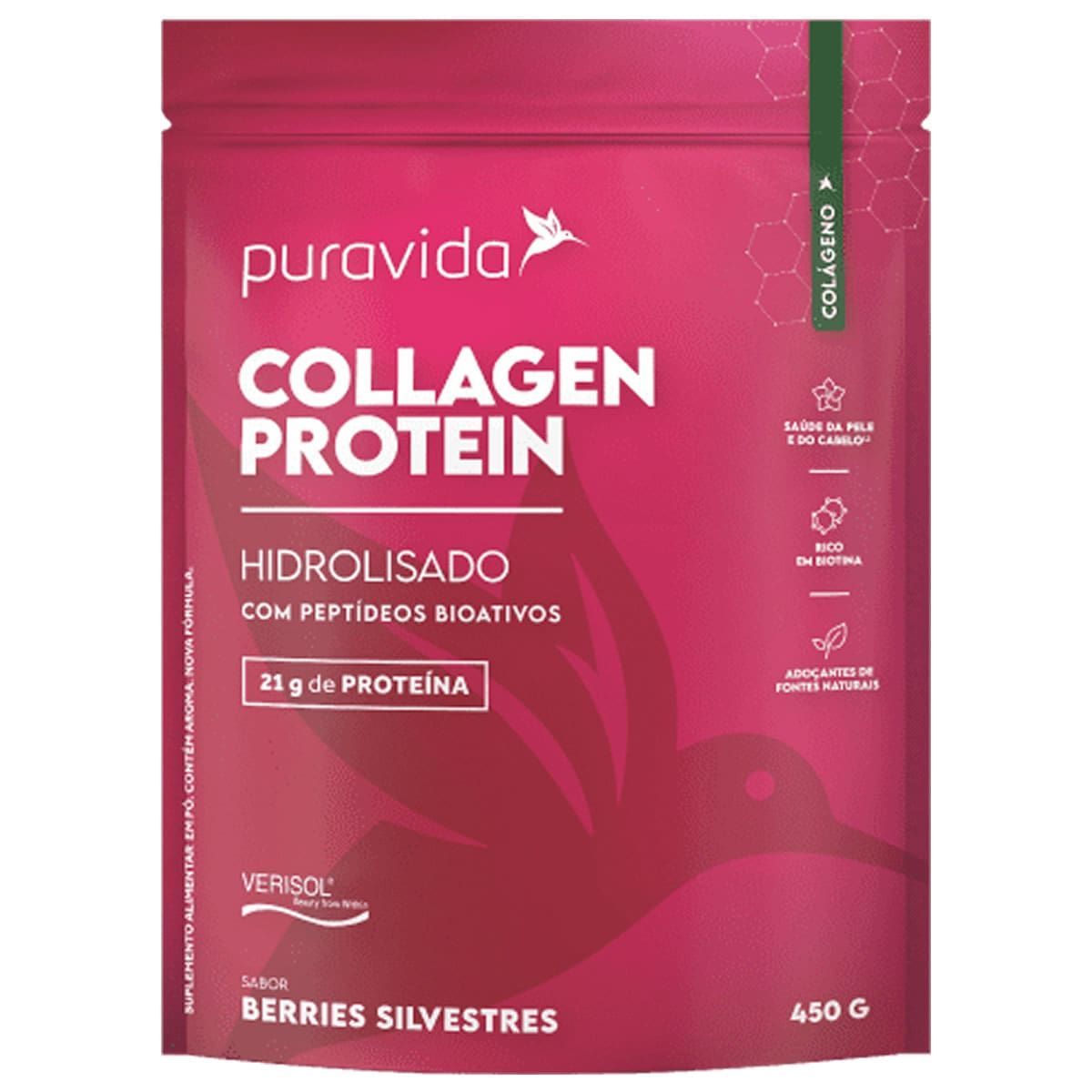 Collagen Protein - 450g Berries - Puravida
