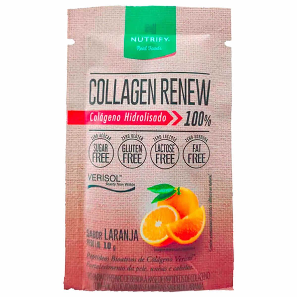 Collagen Renew Verisol - 1 Sach� 10g Laranja Amostra - Nutrify