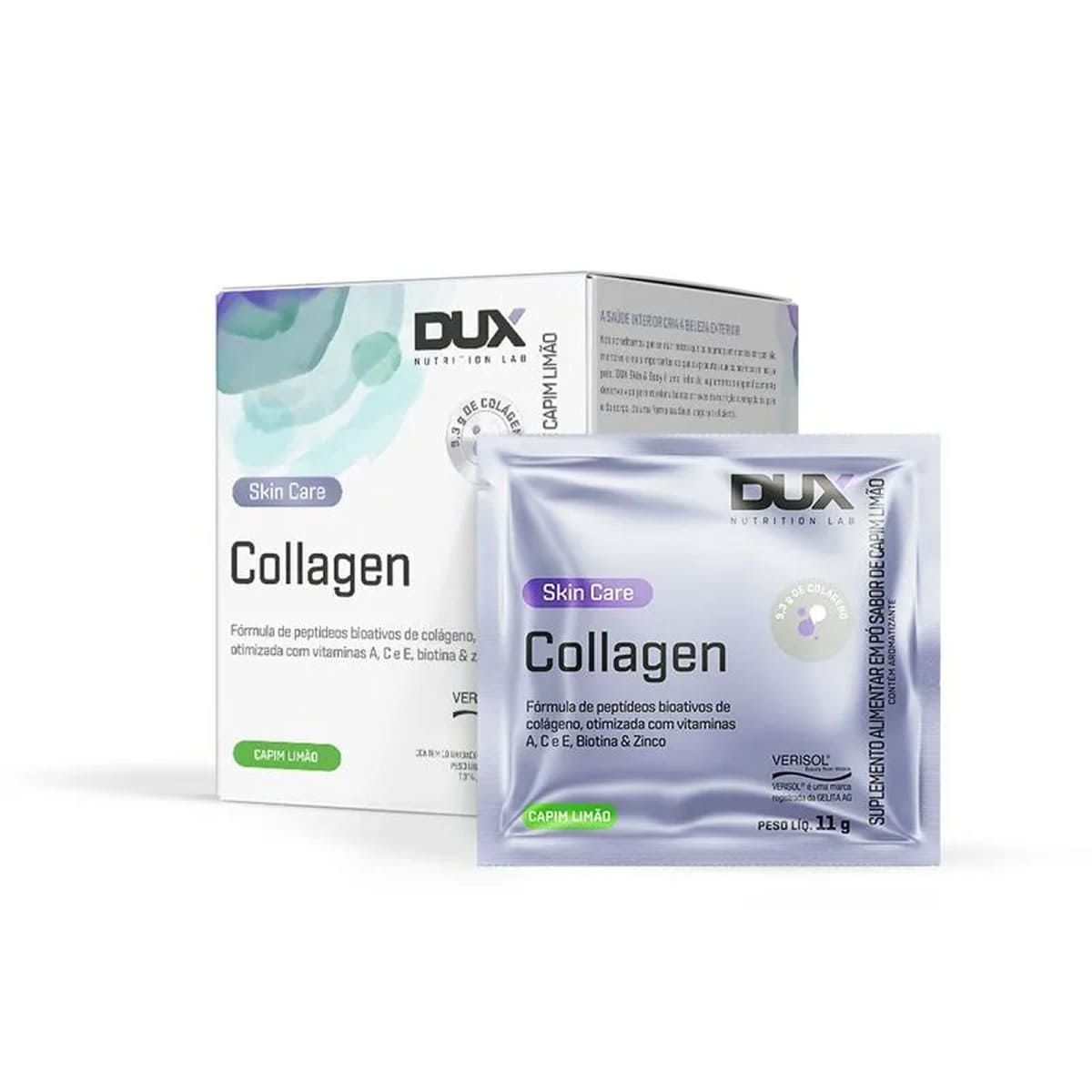 Collagen Verisol - 10 Sach� 11g Capim Lim�o - Dux Nutrition*** Data Venc. 28/02/2025