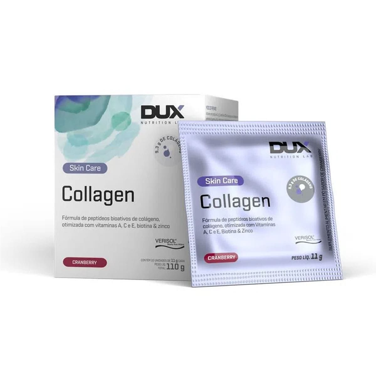 Collagen Verisol - 10 Sach�s 11g Cranberry - Dux Nutrition