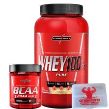 Combo 100% Whey Baunilha + Bcaa 2:1:1 + Porta Caps - Integralm�dica