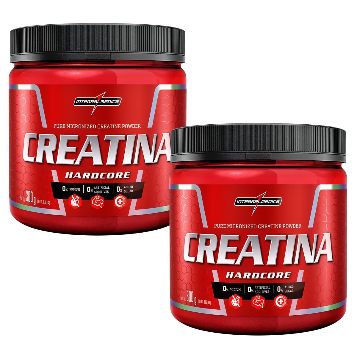 Combo 2 - Creatina Hardcore Reload 300g - Integralm�dica