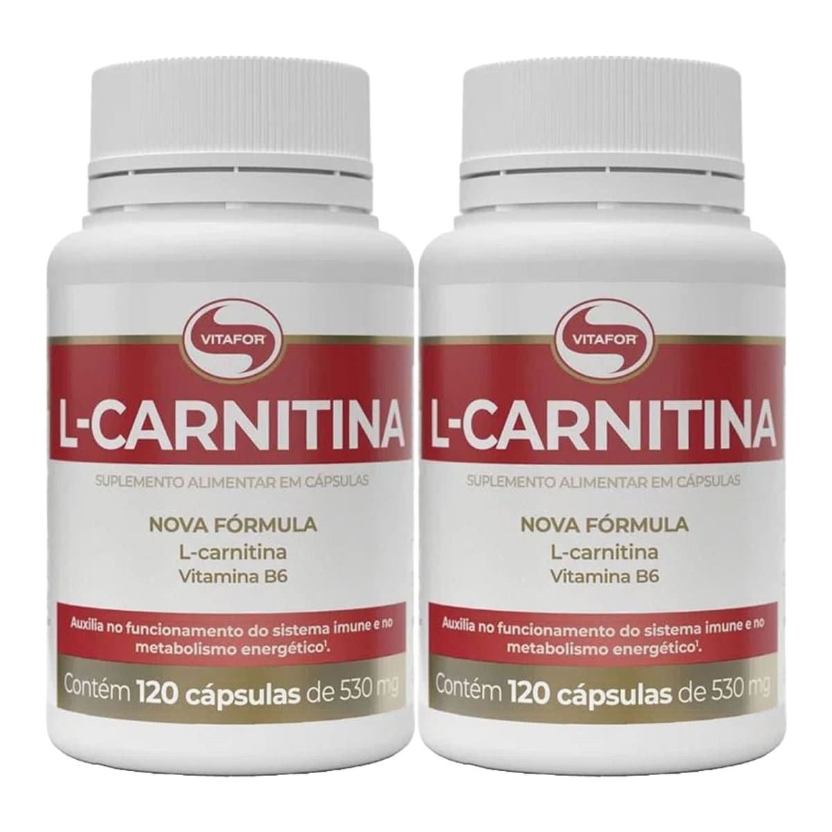 Combo 2 - L-Carnitina - 120 C�psulas - Vitafor