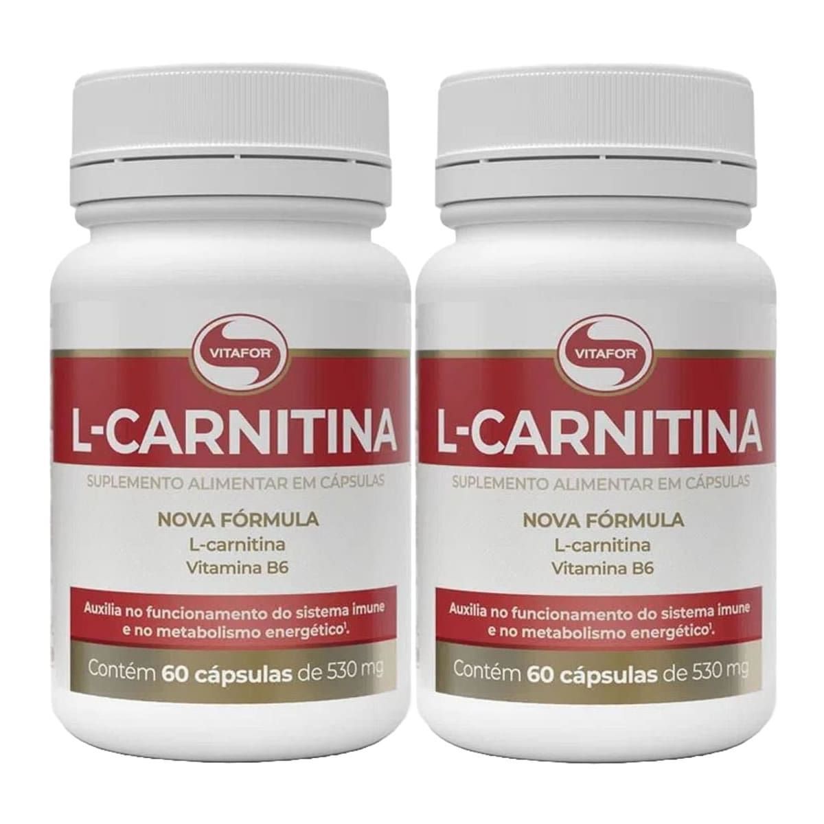 Combo 2 - L-Carnitina - 60 C�psulas - Vitafor