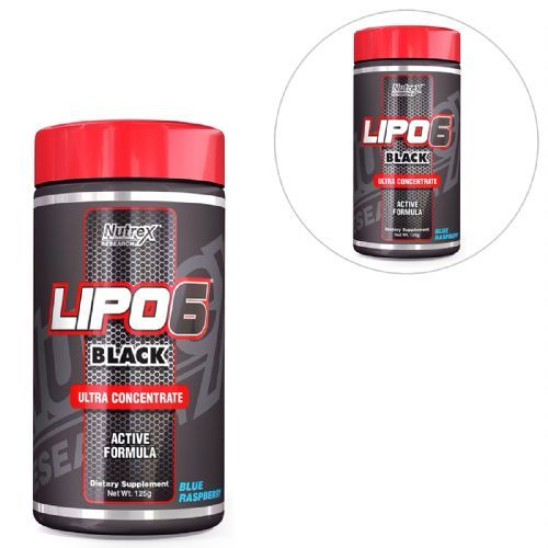 Combo 2 Lipo 6 Black Powder Brazil - Blue Rasp 120g - Nutrex