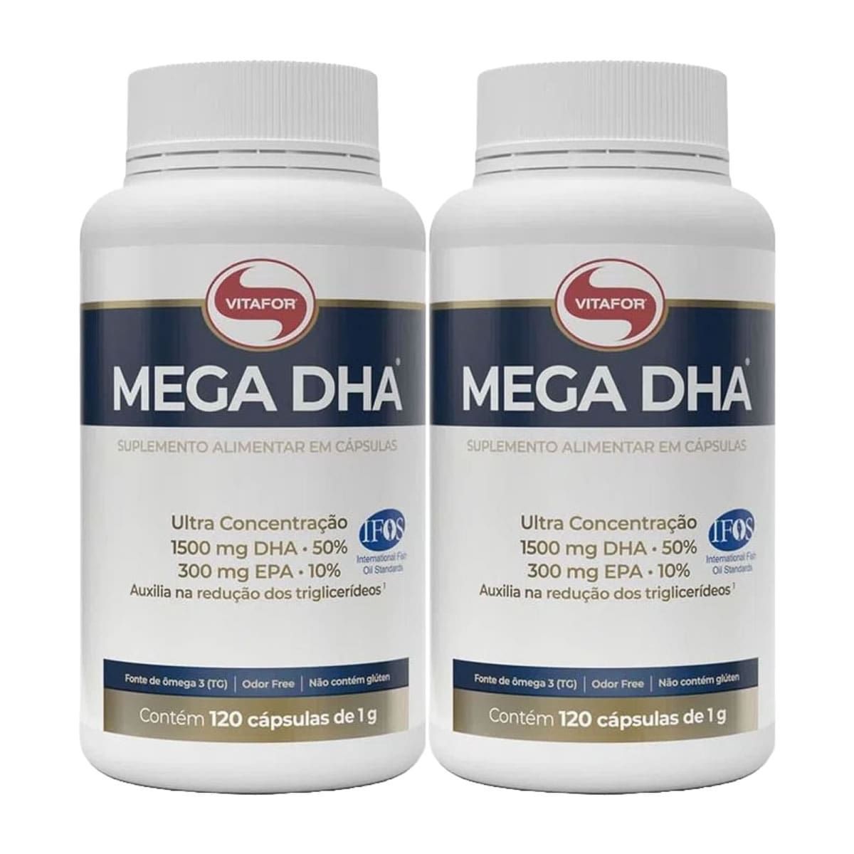 Combo 2 - Mega Dha - 120 C�psulas - Vitafor