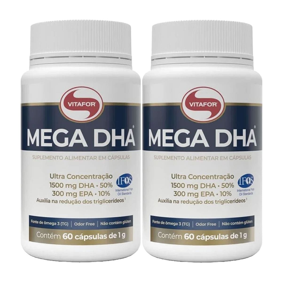 Combo 2 - Mega Dha - 60 C�psulas - Vitafor
