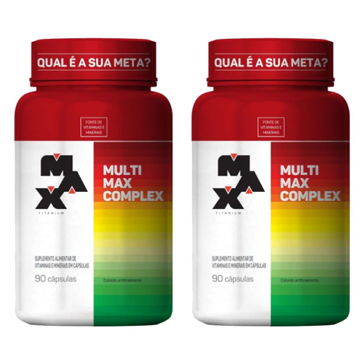 Combo 2 - Multimax Complex - 90 c�psulas - Max Titanium