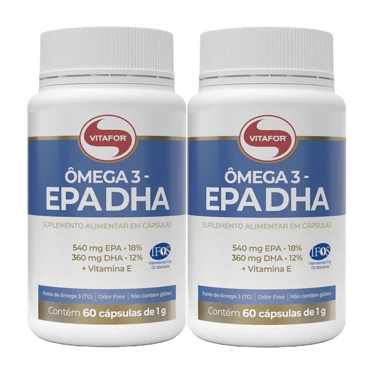 Combo 2 - �mega 3 - 60 C�psulas 1g - Vitafor