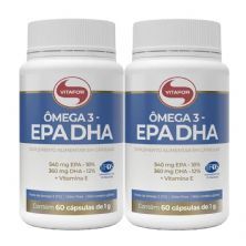 Combo 2 - �mega 3 - 60 C�psulas 1g - Vitafor