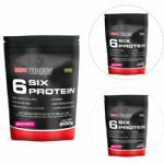 Combo 3 - Whey 6 Six Protein - Refil 900g Morango - BodyBuilders