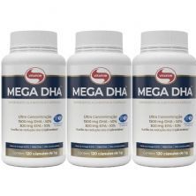 Combo 3 - Mega Dha - 120 C�psulas - Vitafor