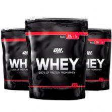 Combo 3 -Whey ON 100% of Protein from Whey Refil - 837g Baunilha - Optimum Nutrition