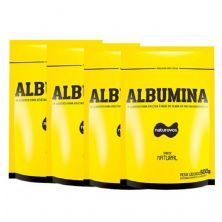 Combo - 4 Albumina Refil - 500g Natural - Naturovos