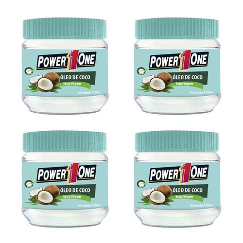 Combo 4x �leo De Coco Extra Virgem - 150ml - Power One