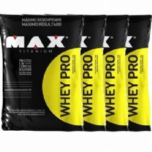 Combo Compre 3 e Leva 4 Whey Pro 1500g Chocolate - Max Titanium