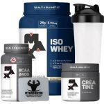 Combo - Iso Whey 900g Baunilha + Creatina 150g + BCAA + Porta Caps + Coqueteleira - Max Titanium