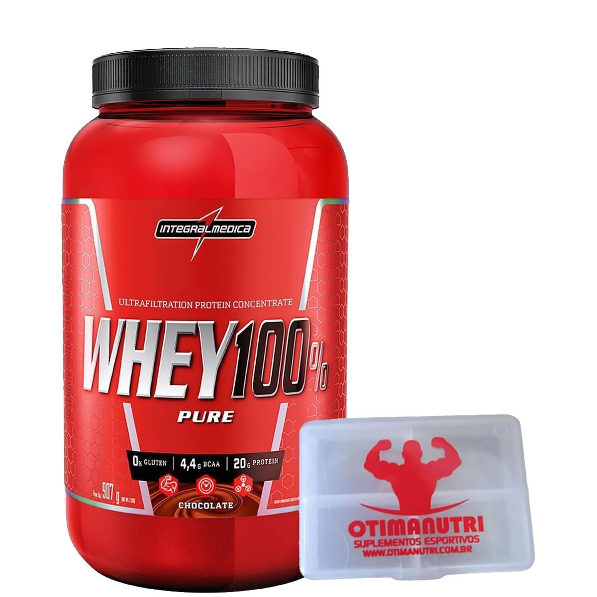 Combo Super - 100% Whey Chocolate + Porta C�psula - Integralm�dica