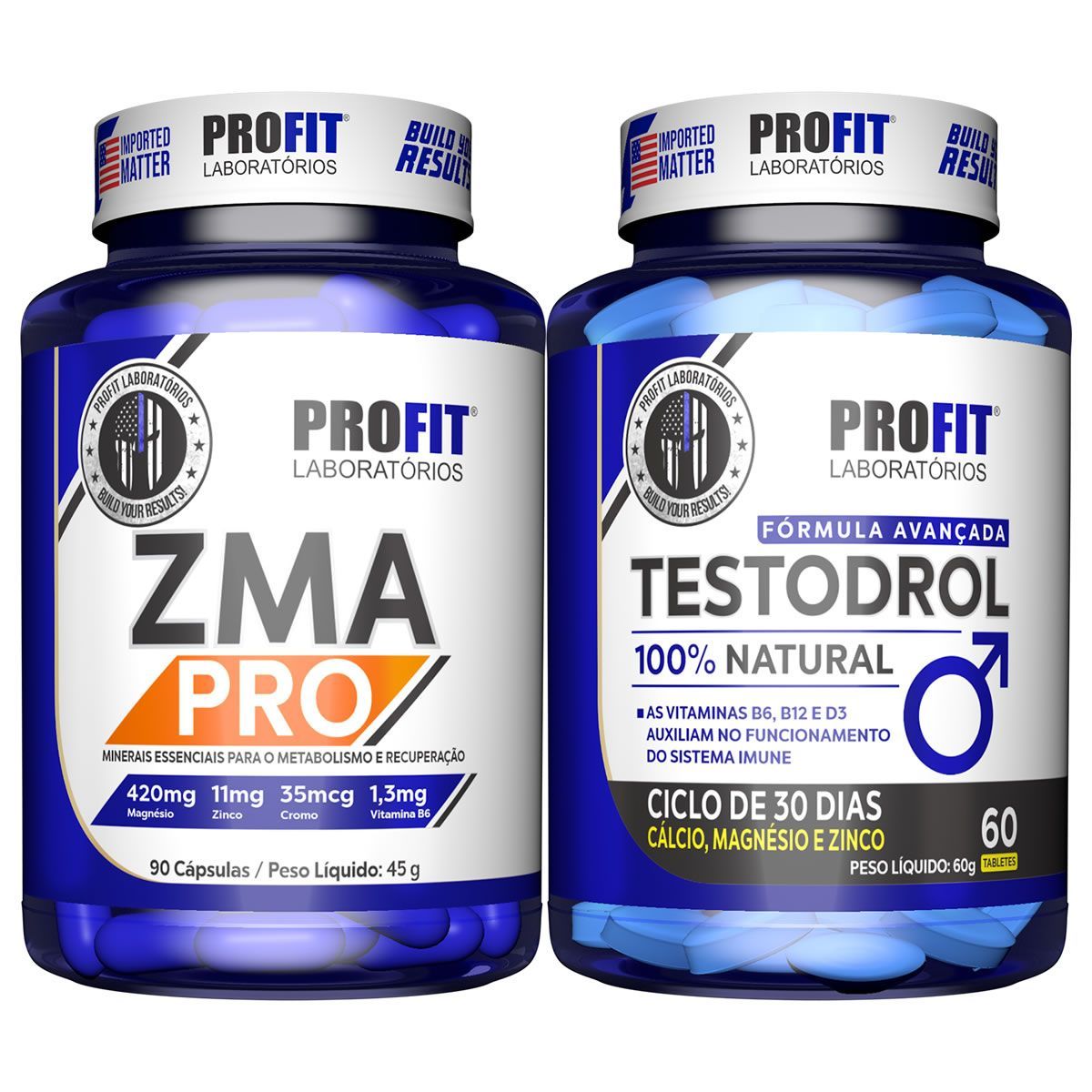 Combo Testodrol  60 Tabletes + Zma Pro 90 C�psulas - ProFit