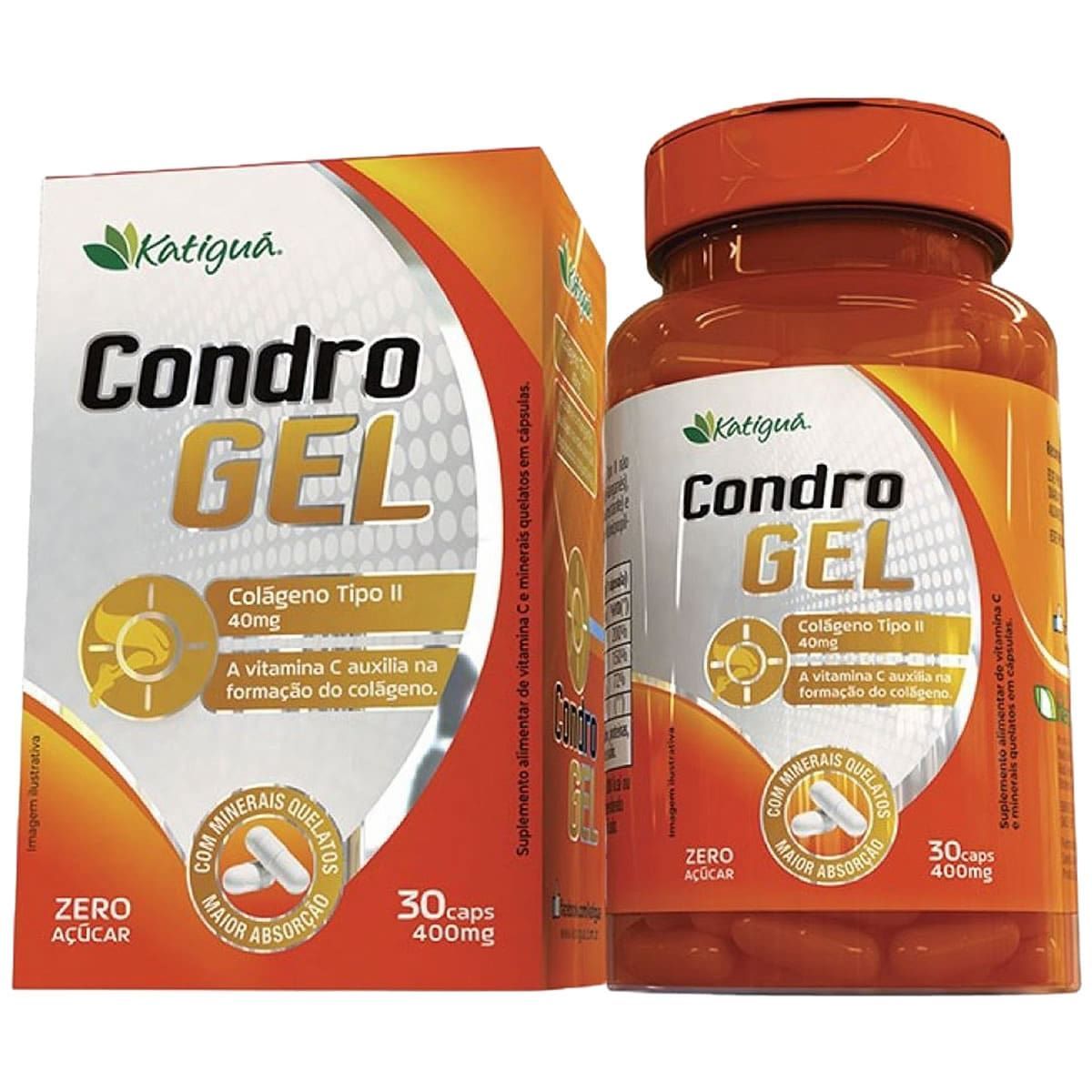 Condrogel Col�geno Tipo II - 30 C�psulas - Katigu�*** Data Venc. 30/05/2024