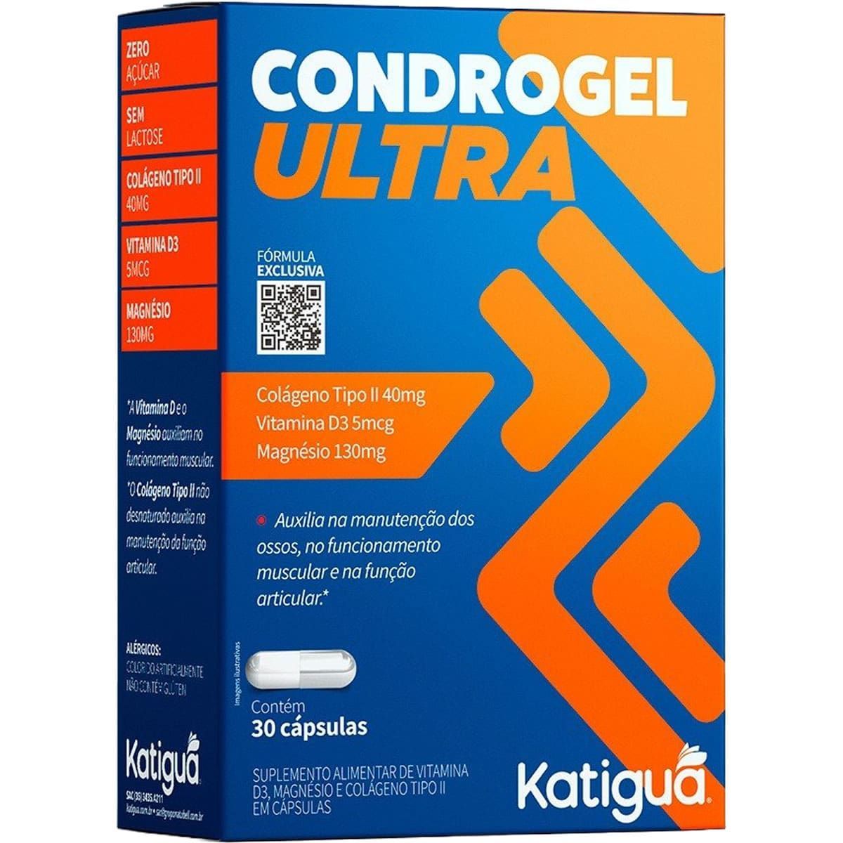 Condrogel Ultra 550mg - 30 C�psulas - Katigu�*** Data Venc. 30/03/2024