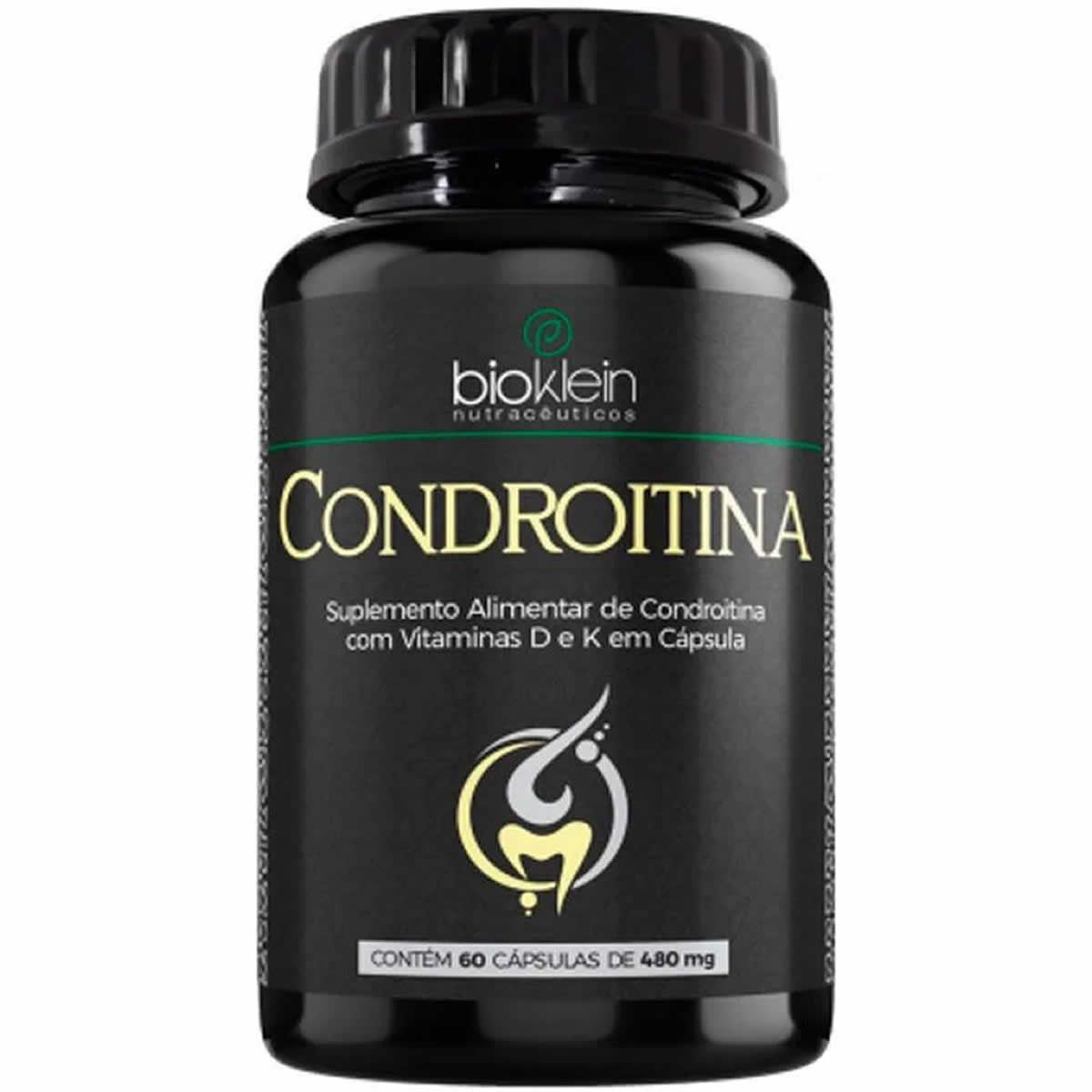 Condroitina Com Vitaminas D e K - 60 C�psulas - Bioklein*** Data Venc. 28/02/2025