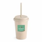 Copo Ecol�gico com Tampa e Canudo 470ml - Nutrify