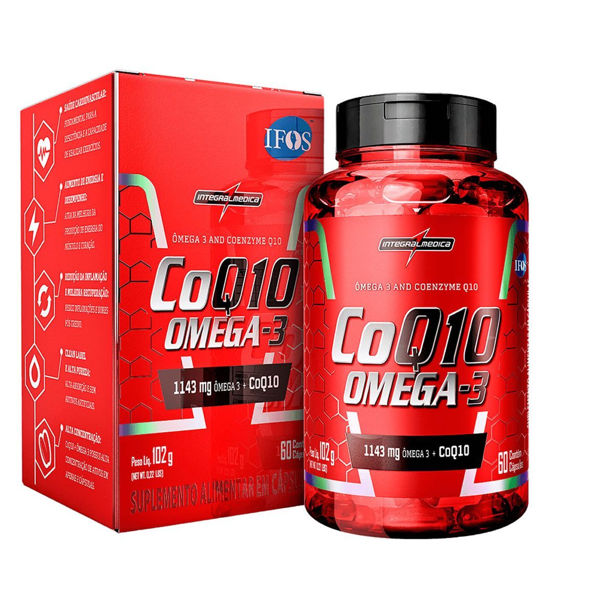 COQ10 �mega 3 - 60 C�psulas - Integralm�dica
