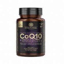 CoQ10 + �mega 3 TG Natural Vitamin E - 60 c�psulas - Essencial Nutrition