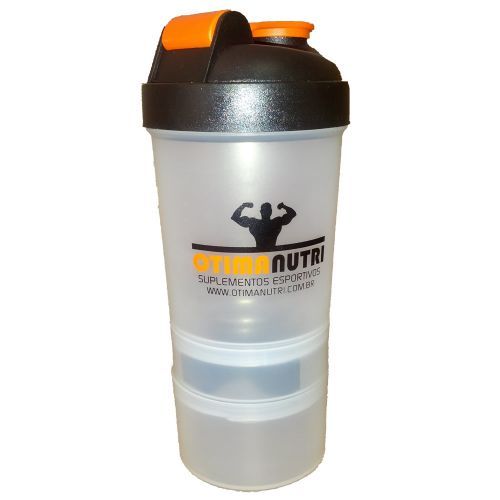 Coqueteleira 2 Doses e Porta C�psulas 500ml - OtimaNutri
