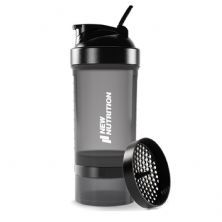 Coqueteleira 3 Partes - 500ml Preta - NewNutrition