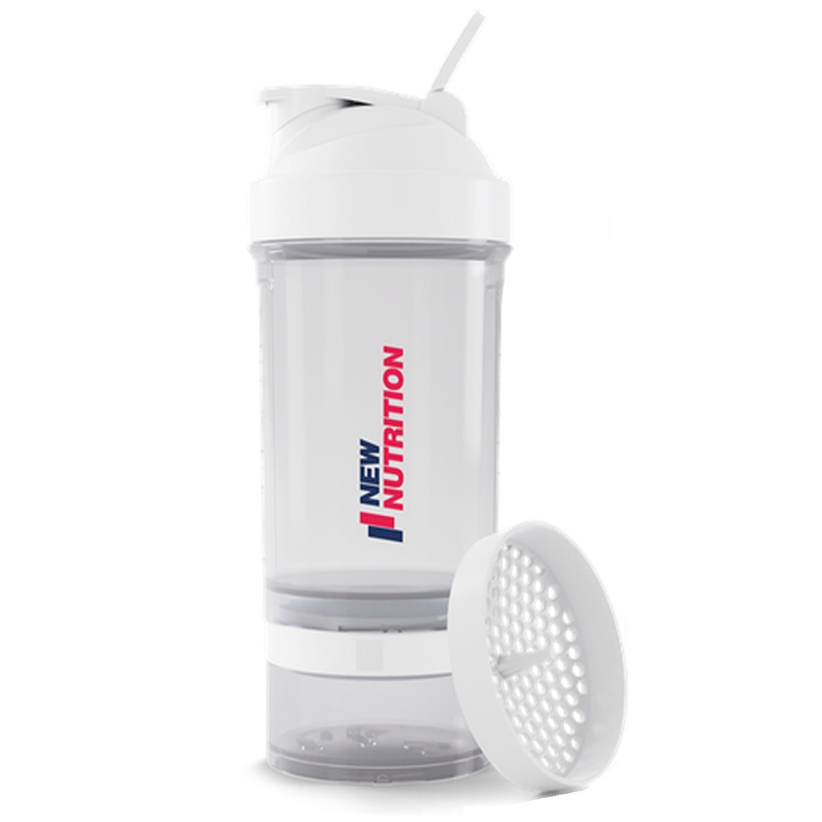 Coqueteleira 3 Partes - 500ml Transparente - NewNutrition