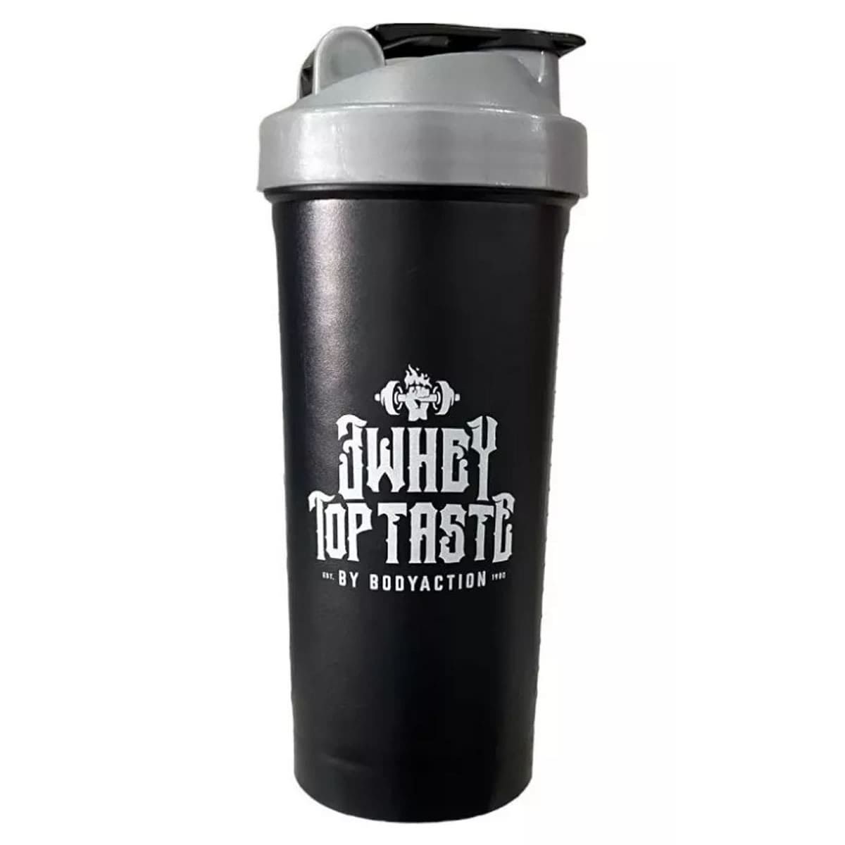 Coqueteleira 3 Whey Top Taste - 600ml Preta - Body Action