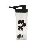 Coqueteleira 400ml - Transparente e Preto - Max Titanium