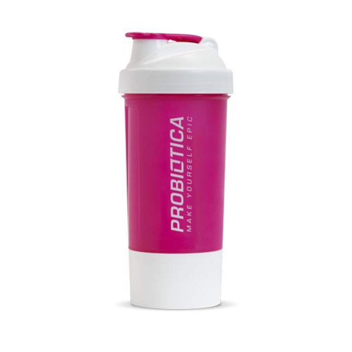 Coqueteleira 600 ml Rosa/Branca 2 doses - Probiotica