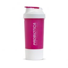 Coqueteleira 600 ml Rosa/Branca 2 doses - Probiotica