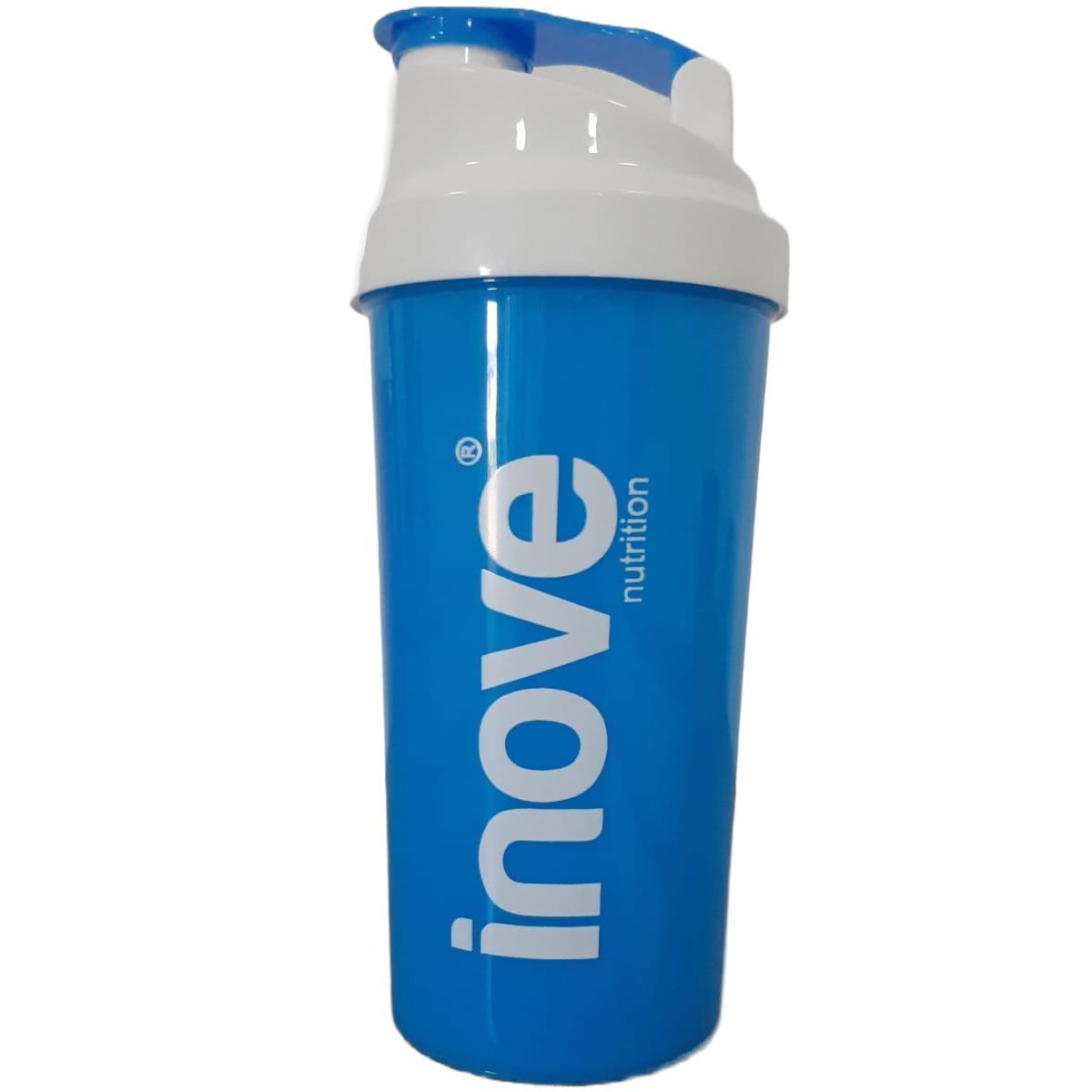 Coqueteleira - 600ml Azul e Branco - Inove Nutrition