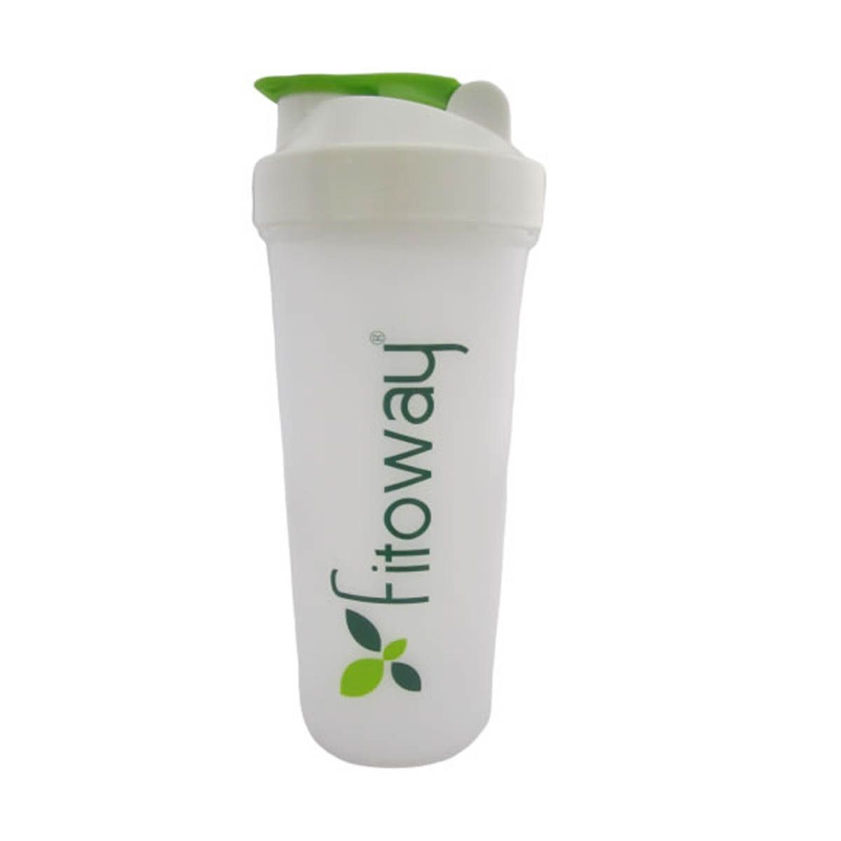 Coqueteleira - 600ml Branca e Verde - Fitoway