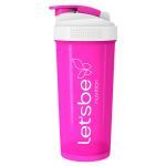 Coqueteleira 600ml Pink e Branco - LetsBe Nutrition